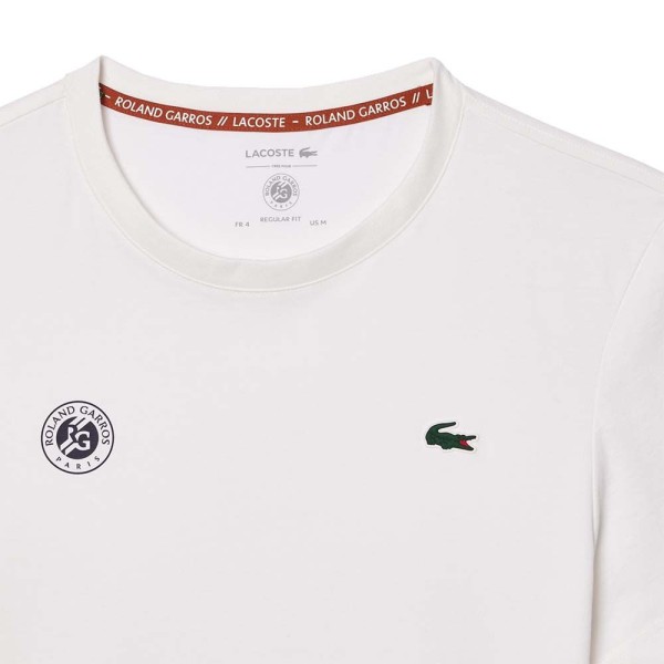 Camiseta Blanca Lacoste Roland Garros de Tenis 2
