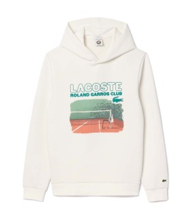 White Sweatshirt Lacoste Roland Garros Club | IPONTENNIS