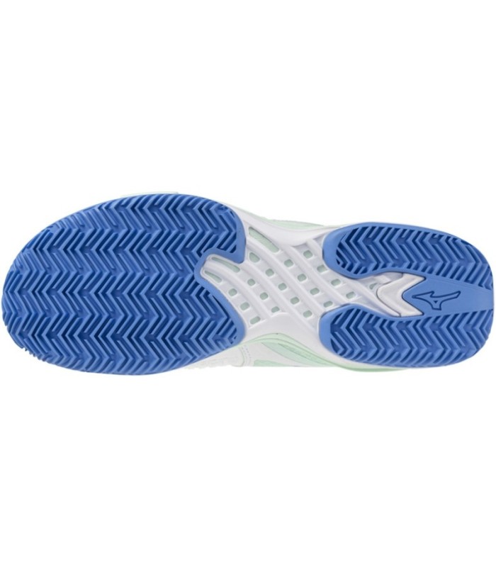 Sapatilhas Mizuno Wave Exceed Tour 6 Clay Branco Azul Mulher  | Ipontennis