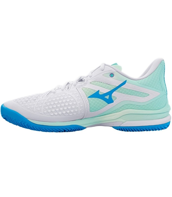 Sapatilhas Mizuno Wave Exceed Tour 6 Clay Branco Azul Mulher  | Ipontennis