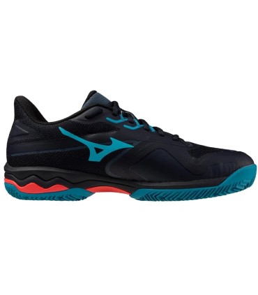 Mizuno Wave Exceed Light 2 Padel-Schuhe Schwarz Blau Rot  | Ipontennis