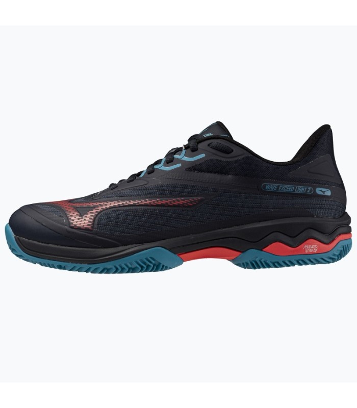 Zapatillas Mizuno Wave Exceed Light 2 Padel Negro Azul Rojo Oferta + Barato 3