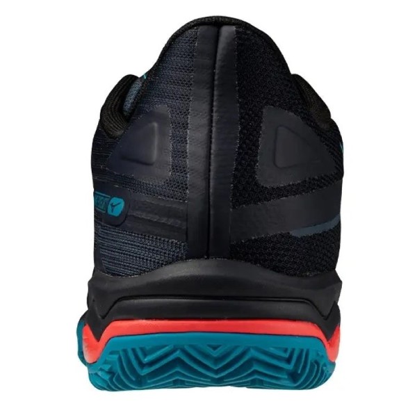 Scarpe Mizuno Wave Exceed Light 2 Padel Nero Blu Rossota Economico | Ipontennis