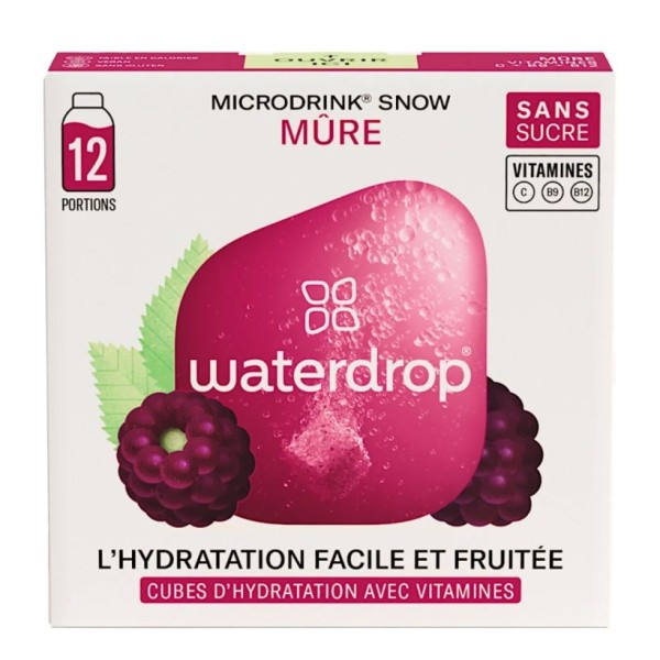 Wassertropfen-Schneebrombeere-Mikrodrink x12