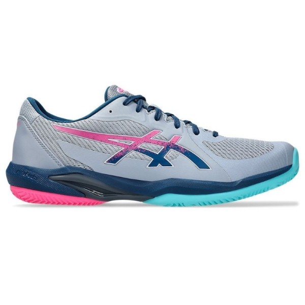 Zapatillas Asics Solution Swift FF 2 Padel Gris Azul Mako 1