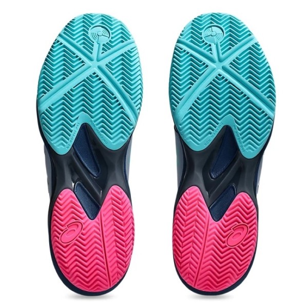 Zapatillas Asics Solution Swift FF 2 Padel Gris Azul Mako 2