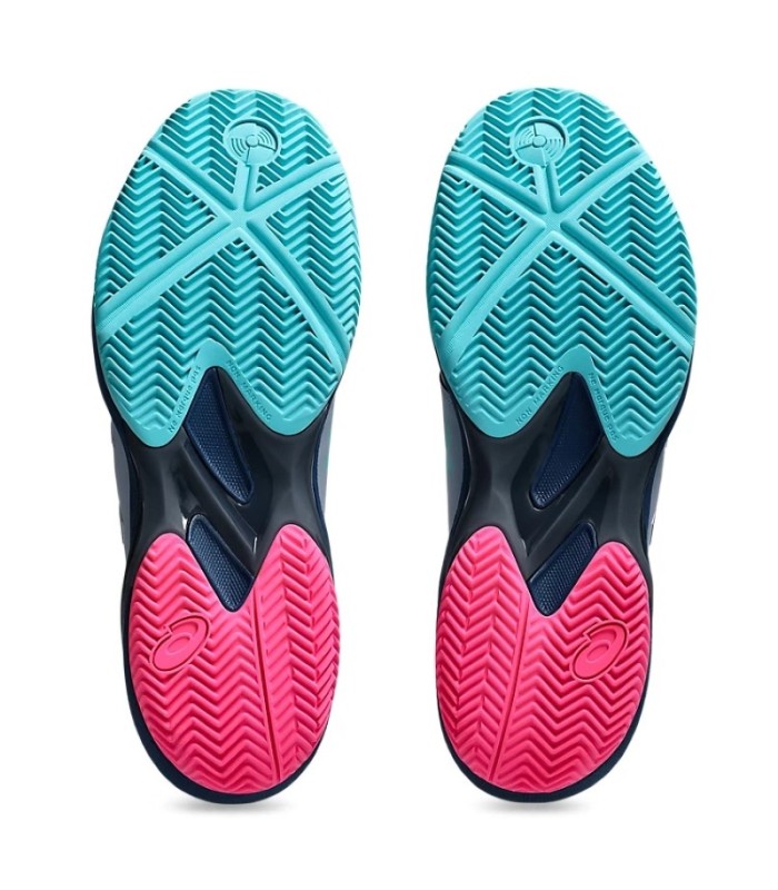 Tenis Asics Solution Swift FF 2 Padel Cinza Azul Mako | IPONTENNIS