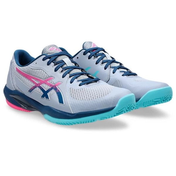 Tenis Asics Solution Swift FF 2 Padel Cinza Azul Mako | IPONTENNIS