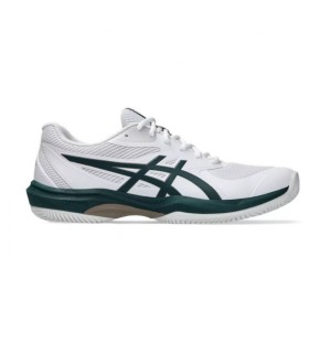 Asics Game FF Clay White Green Saxon shoes | IPONTENNIS