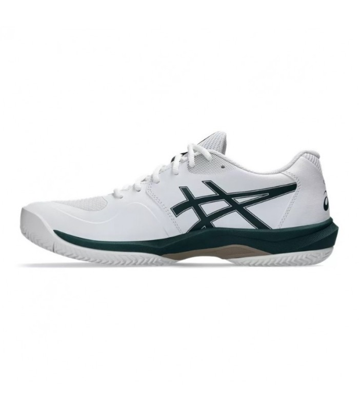 Asics Game FF Clay White Green Saxon shoes | IPONTENNIS