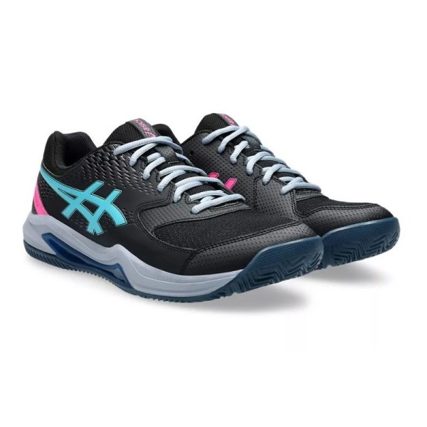 Tenis Asics Gel Dedicate 8 Padel Preto Aqua | IPONTENNIS