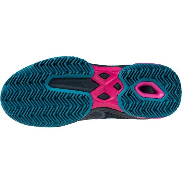 Chaussures de Padel Mizuno Wave Exceed Light 2 Bleu Marine Fuchsia Femme | Ipontennis