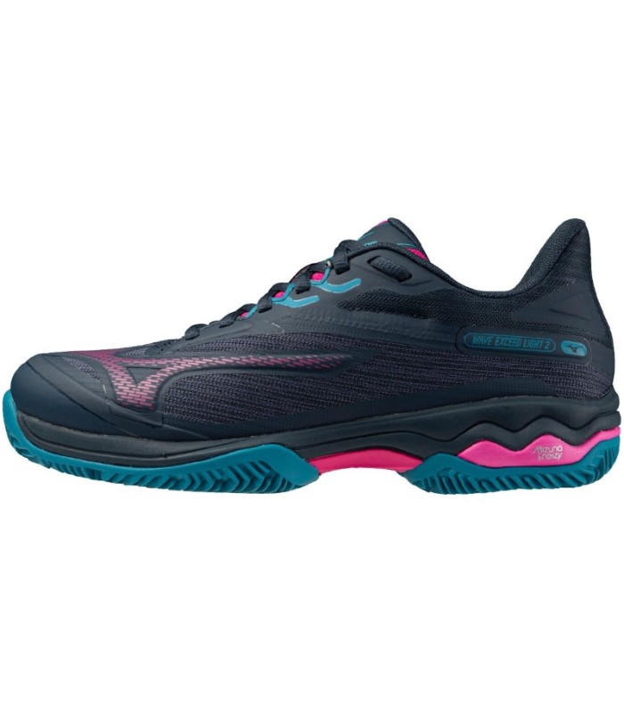 Scarpe Mizuno Wave Exceed Light 2 Padel Blu Marino Fucsia Donna | Ipontennis