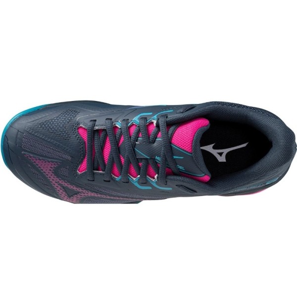 Mizuno Wave Exceed Light 2 Padel Shoes Navy Blue Fuchsia Women | Ipontennis