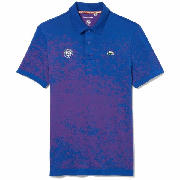 Lacoste Polo Sport Roland Garros Blue Pink