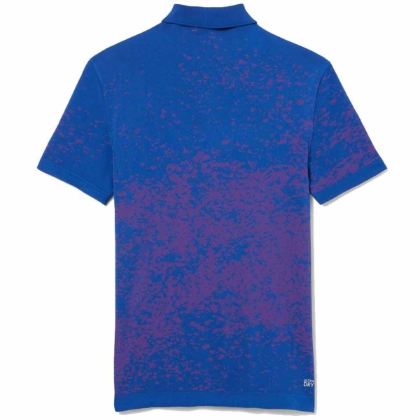 Polo Lacoste Sport Roland Garros Blau Rosa