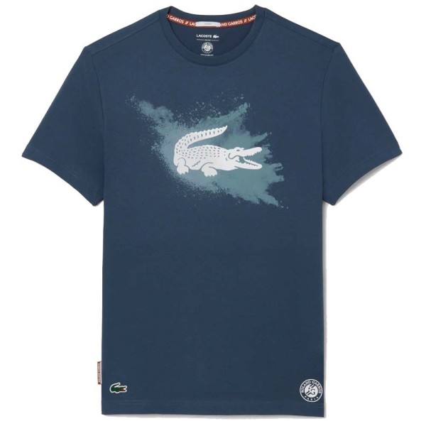 Unisex Navy Blue T-shirt Lacoste Roland Garros