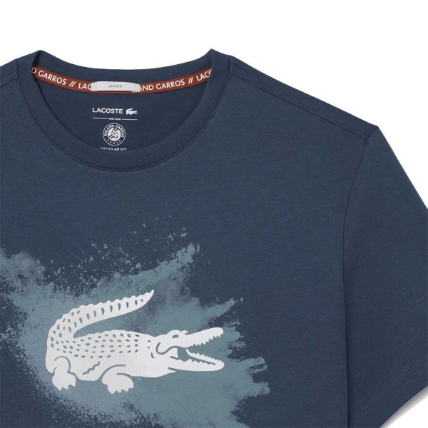 Maglietta Unisex Blu Marino Lacoste Roland Garros