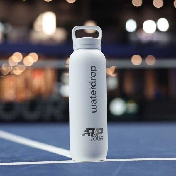 Waterdrop ATP Tour White Thermal Bottle | Ipontennis
