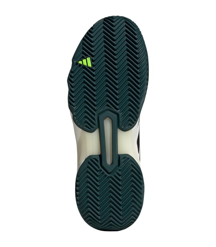 Adidas CourtJam Control Clay White Black Green SHOES | Ipontennis