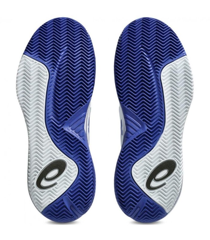 Chaussures Asics Gel Resolution X Clay Blanc Bleu Cobalt | Ipontennis