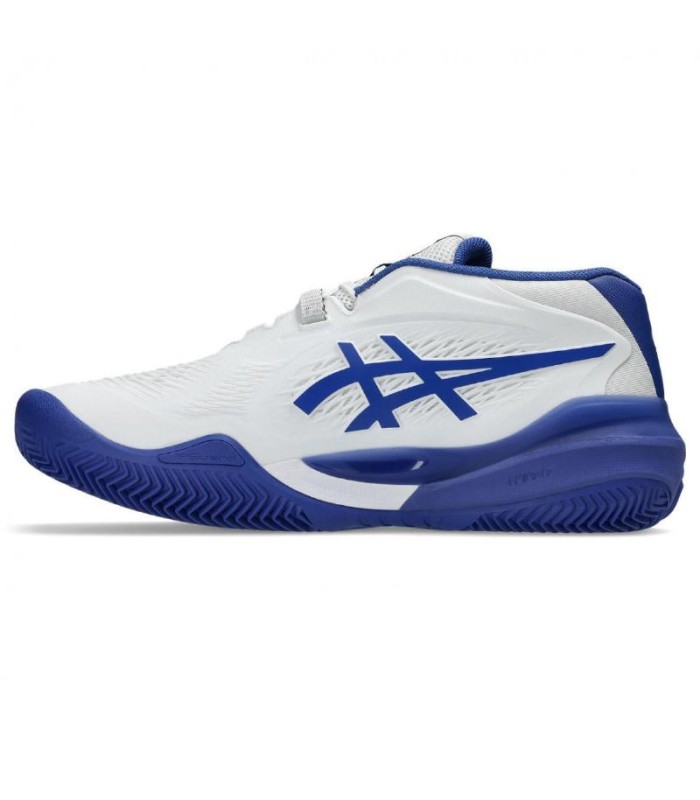 Chaussures Asics Gel Resolution X Clay Blanc Bleu Cobalt | Ipontennis