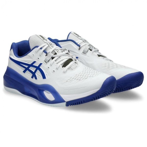 Asics Gel Resolution X Clay White Cobalt Blue SHOES | Ipontennis