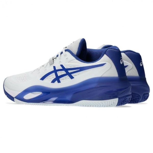 Asics Gel Resolution X Clay Weiß Kobalt Blau Tennisschuhe | Ipontennis