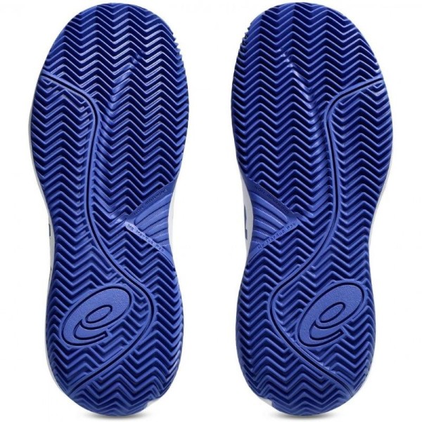 Chaussures Asics Gel Resolution X Clay GS Blanc Bleu Cobalt Junior | Ipontennis