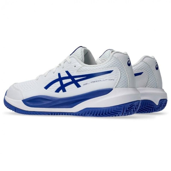 Scarpe Asics Gel Resolution X Clay GS Bianco Blu Cobalto Junior | Ipontennis