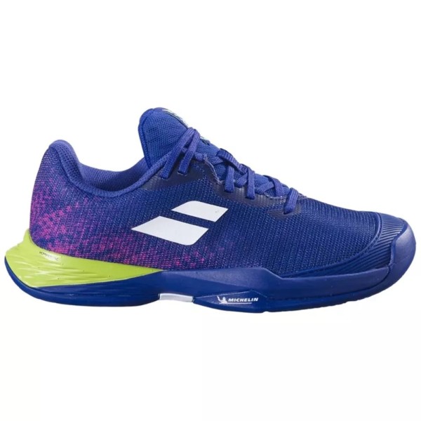 Scarpe Babolat Jet Mach 3 Junior blu navy / verde 1