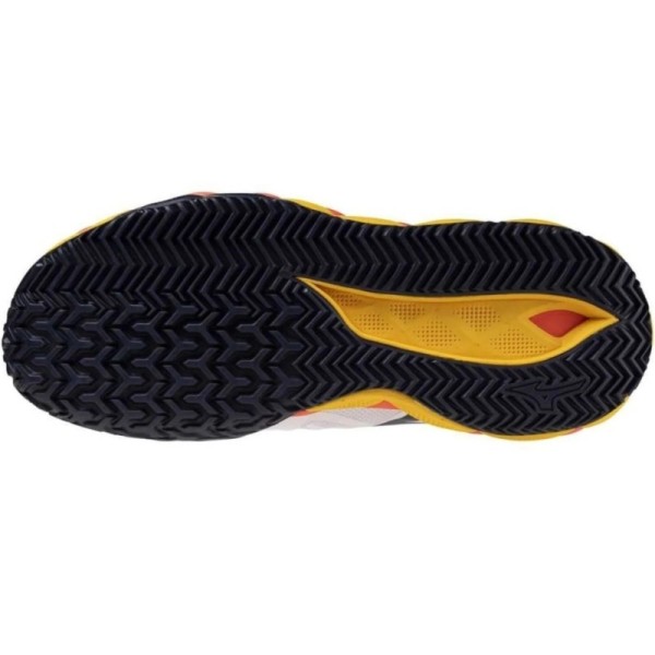 Sapatilhas Mizuno Wave Enforce Tour 2 Clay Branco Azul Coral Oferta + Barato 2