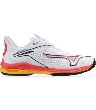 Tênis Mizuno Wave Exceed Tour 6 Clay Branco Coral Amarelo Oferta + Barato 1