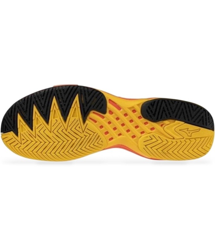 Chaussures Mizuno Wave Exceed Tour 6 Clay Blanc Corail Jaune Offre + Pas Cher 2