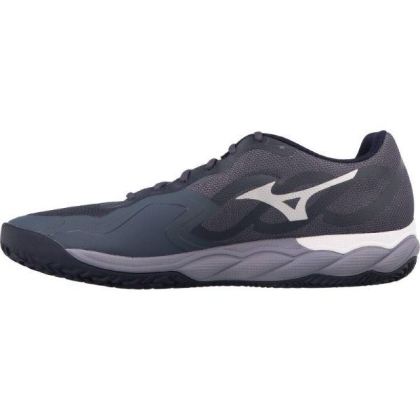 Mizuno Wave Enforce Court Clay Grau Weiß Blau Angebot + Günstig 3