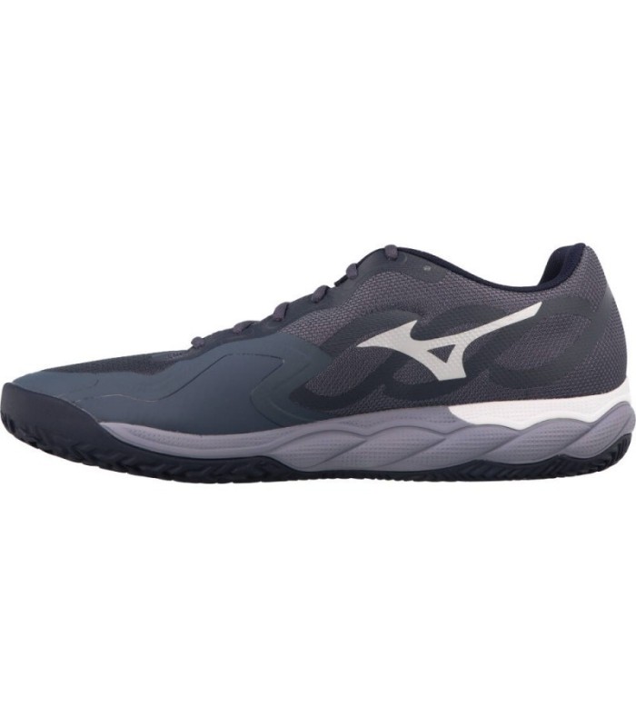 Scarpe Mizuno Wave Enforce Court Clay Grigio Bianco Blu Offerta + Economico 3