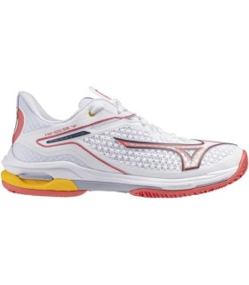 Tênis Mizuno Wave Exceed Tour 6 Clay Branco Coral Cinza Feminino Oferta + Barato 1