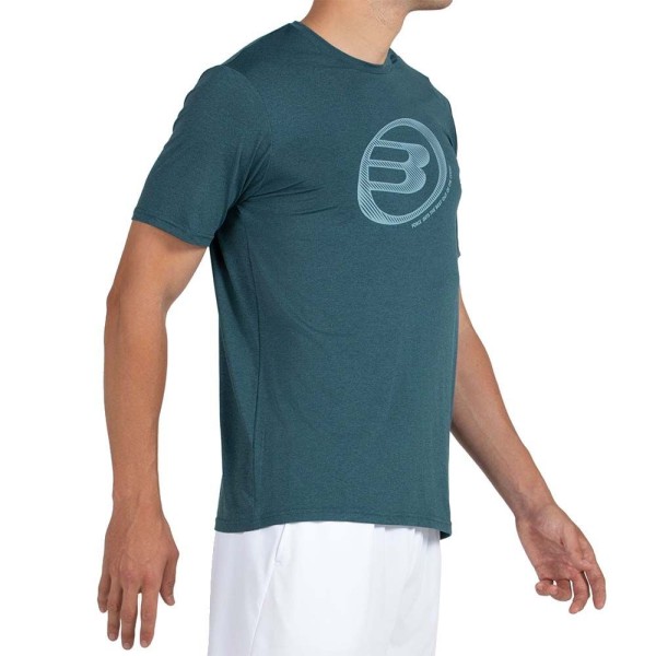 Camiseta verde escuro Bullpadel Lande 4