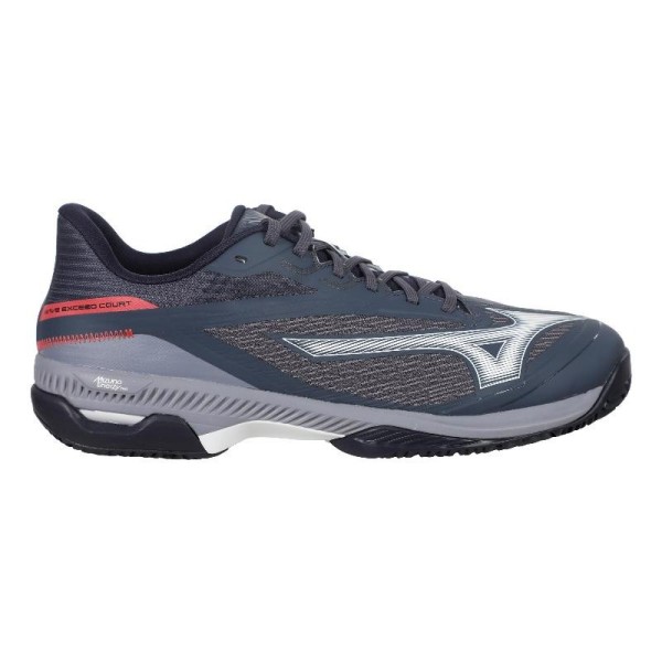 Mizuno Wave Exceed Court Clay Gray White Sneakers Offer + Cheap 1