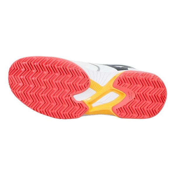 Ténis Mizuno Wave Exceed Court Clay Branco Coral Mulher Oferta + Barato 2