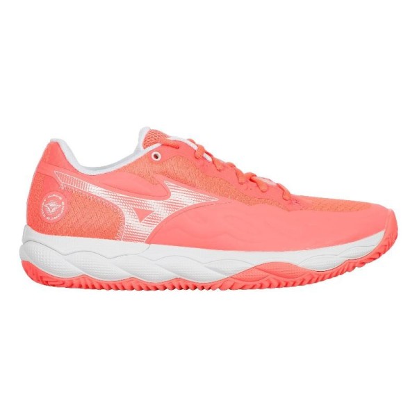 Mizuno Wave Enforce Court Clay Coral White Women's Shoes Offer + Cheaper 1