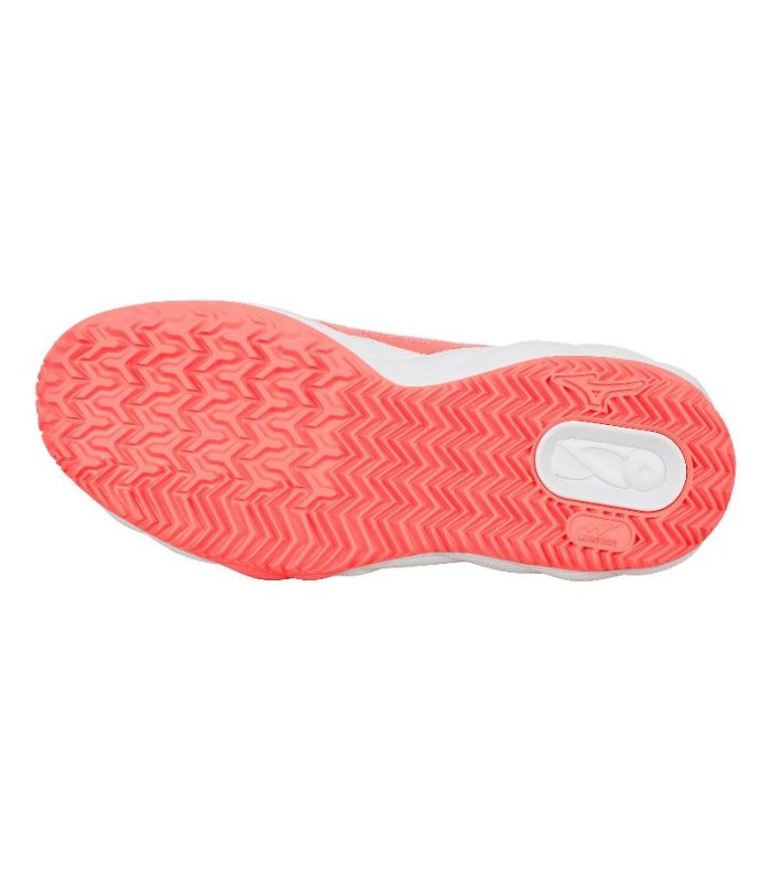Sapatilhas Mizuno Wave Enforce Court Clay Coral Branco Mulher Oferta + Barato 2