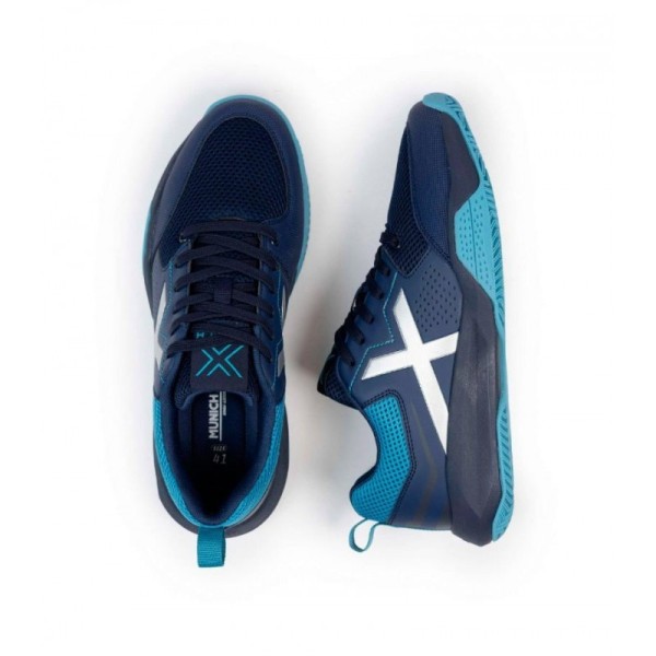 Baskets Munich Focus 01 Bleu Marine Offre + Pas Cher 5