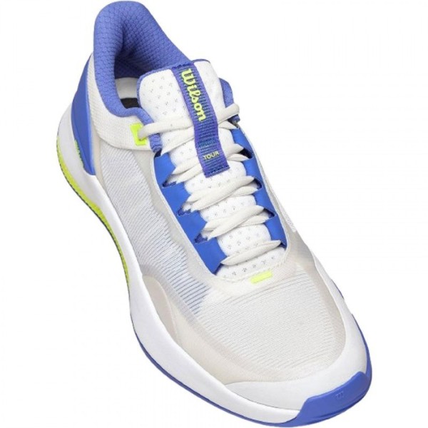 Wilson Intrigue Tour Padel Shoes White Blue Women Offer + Cheaper 4