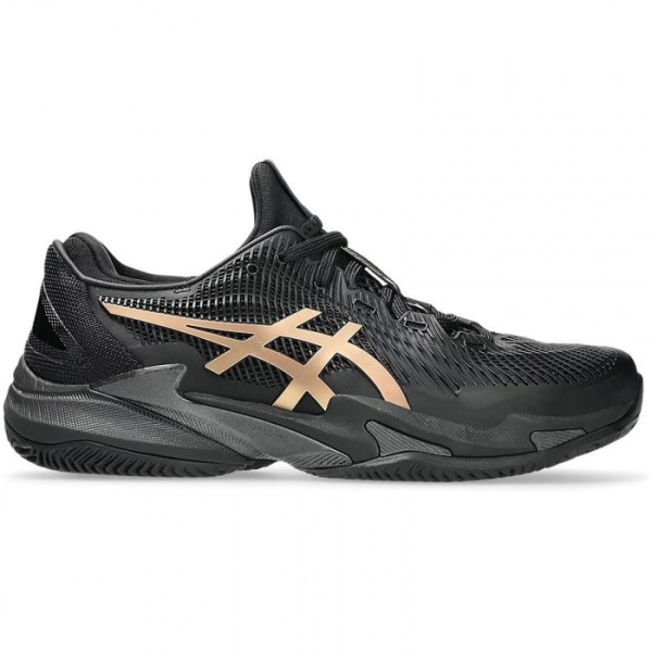 Zapatillas Asics Court FF 3 Novak Clay Night Energy Negro Oro Oferta + Barato 1