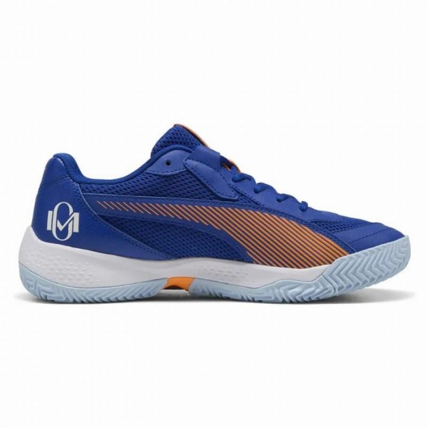 Baskets Puma Momo Gonzalez Nova Court Bleu Orange Offre + Pas Cher 1