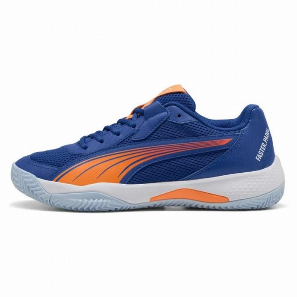 Tênis Puma Momo Gonzalez Nova Court Azul Laranja Oferta + Barato 3
