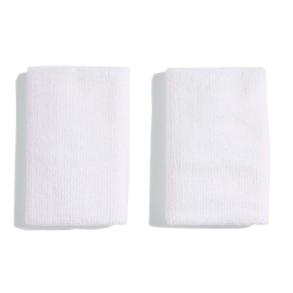 Muñequeras Adidas Originals Grandes Blancas / Verdes x 2 2