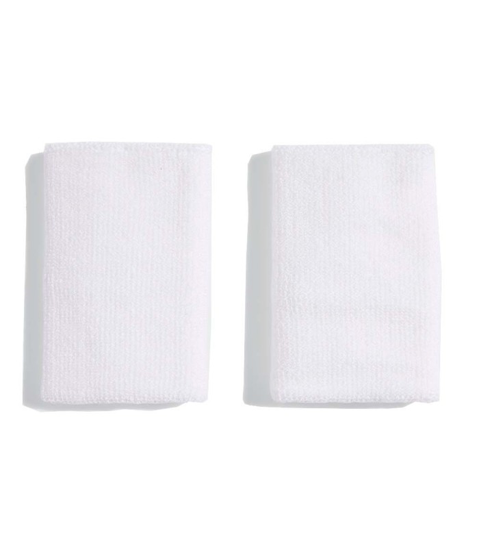 Muñequeras Adidas Originals Grandes Blancas / Verdes x 2 2