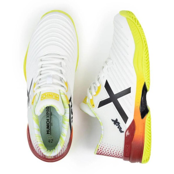 Munich Padx 57 White Red Yellow Sneakers Offer + Cheap 5